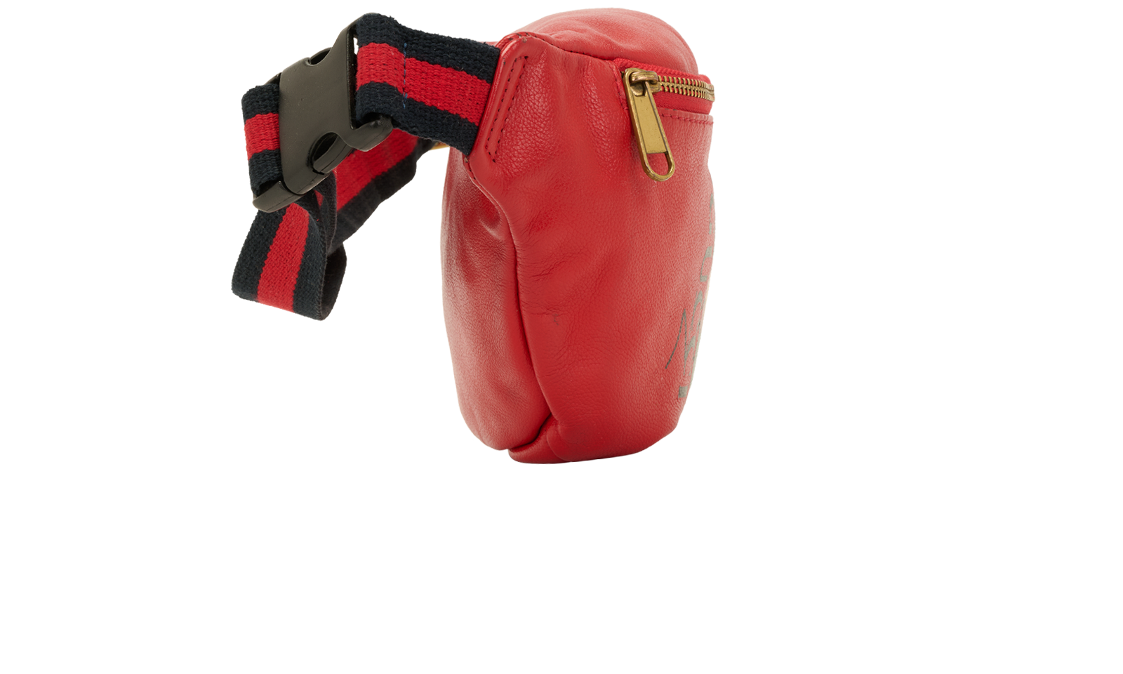 Coco Captain Logo Belt Bag, &pound;350, Handbags, Red, Leather, Side view